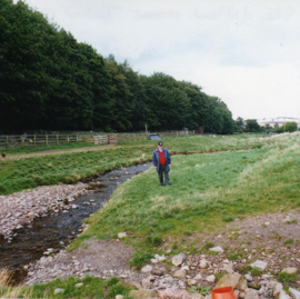  Lewis Jenkins on the site of the timber camp at Elmscleugh.jpg